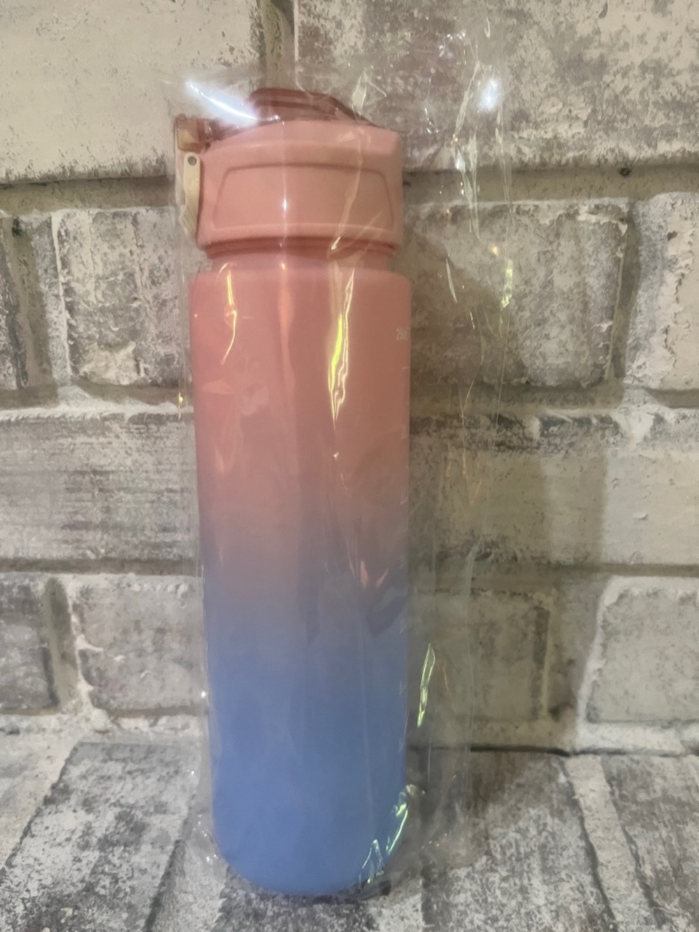 Pink to Blue Gradient '12' Birthday Water Bottle - Picture 2 of 4